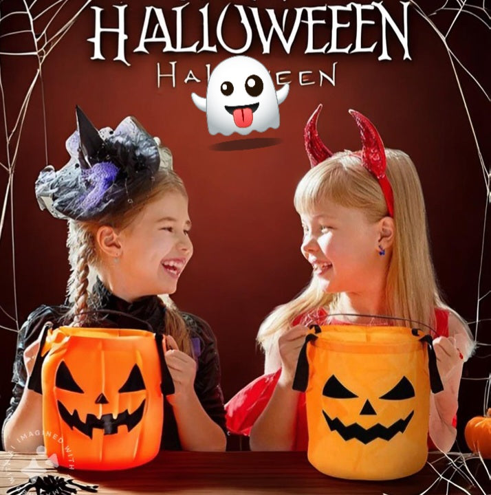 bolsa de calabaza con luz led