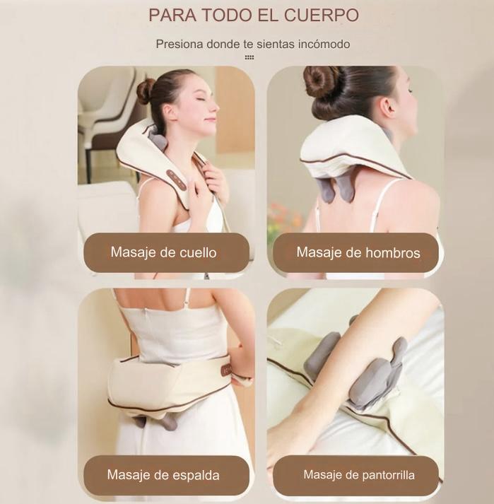 Masajeador de cuello y hombros  recargable