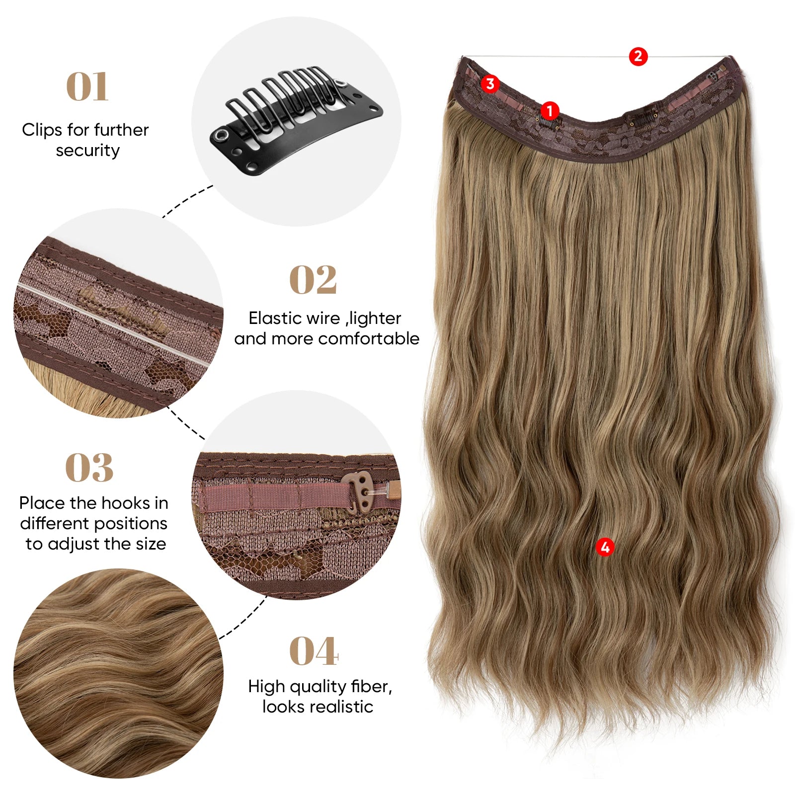 extensiones de cabello sintético