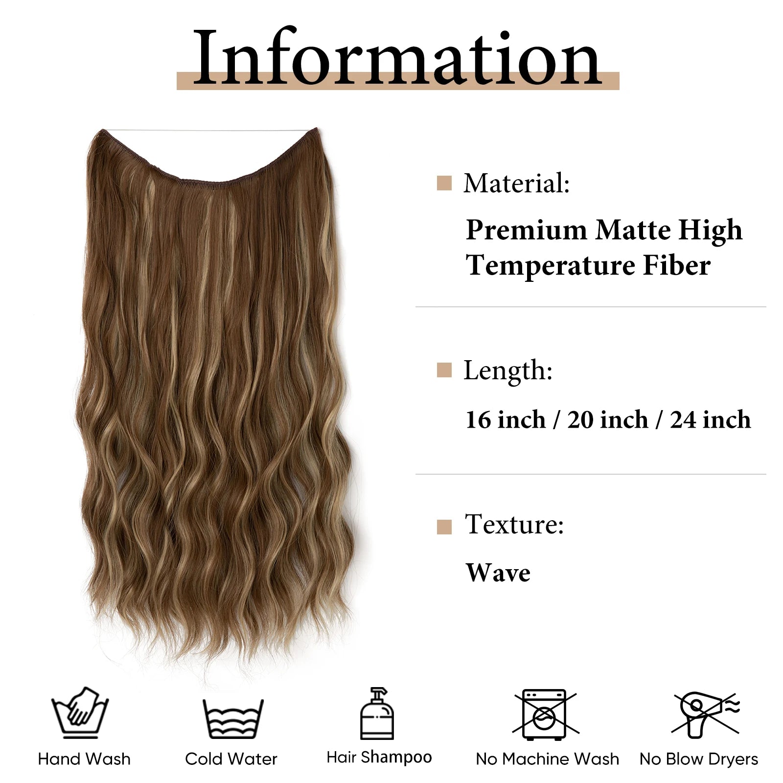 extensiones de cabello sintético