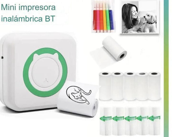 Mini impresora portátil térmica